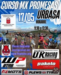 CURSO MX URBASA, PARA JUVENILES, CADETES Y JUNIORS